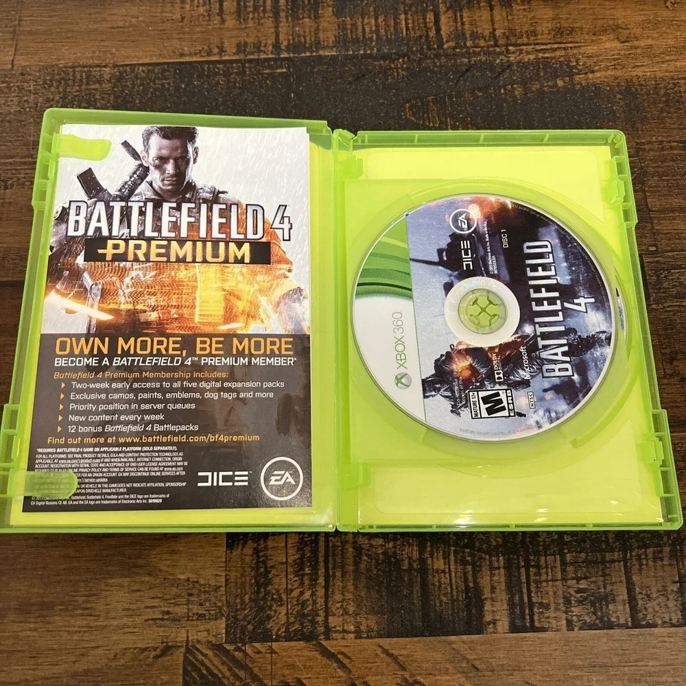 Battlefield 4 Game Microsoft Xbox 360 2013 Complete CIB 2 Disc